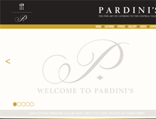 Tablet Screenshot of pardiniscatering.com